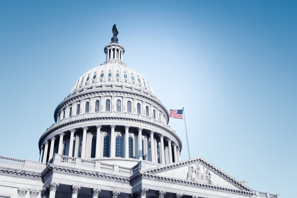 Close up of the U.S. Capitol dome