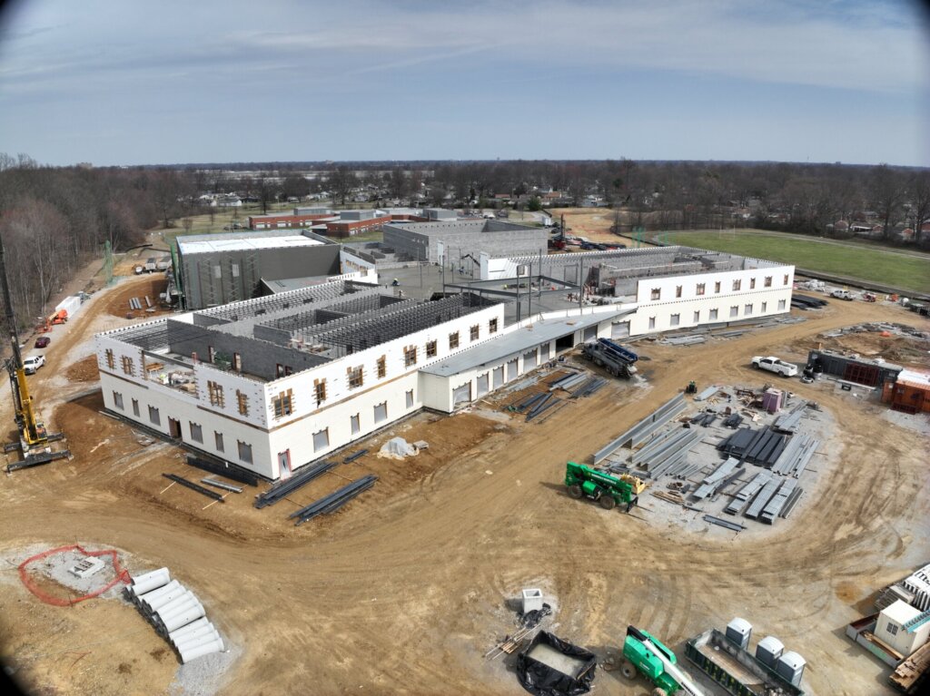 Image of WEB DuBois Academy under construction